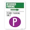 Signmission Reserved Parking Permit Parking W/ & Right Arrow Heavy-Gauge Alum Parking, 18" x 24", A-1824-23144 A-1824-23144 - alternate 1